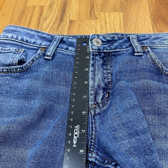 Silver Jeans Co Boyfriend Jeans Womens 27 Blue Distressed Ripped Stretch Denim - Picture 11 of 13